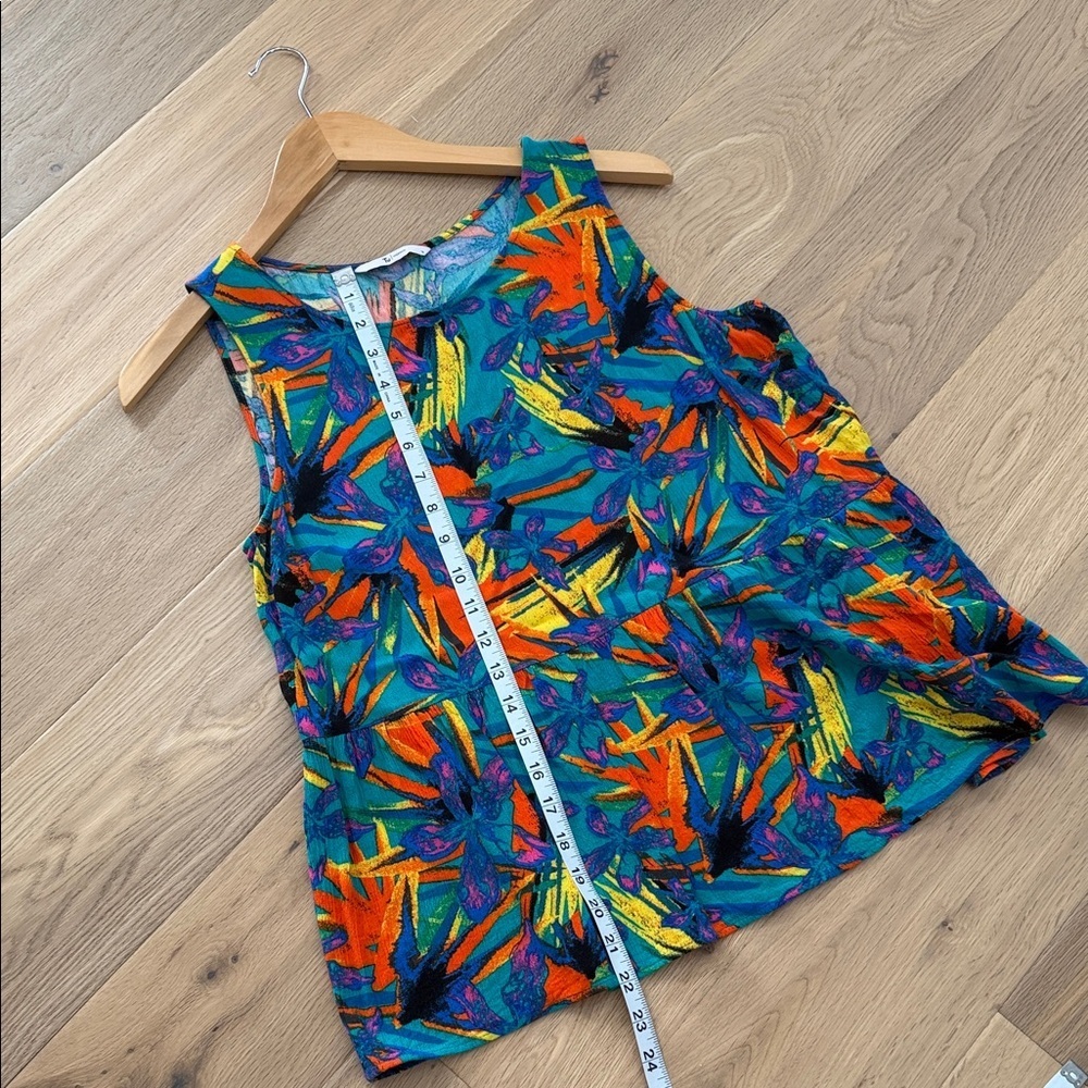 TU Colourful Abstract Print Tank Top – Size 14 – 100% Viscose - Picture 6 of 8